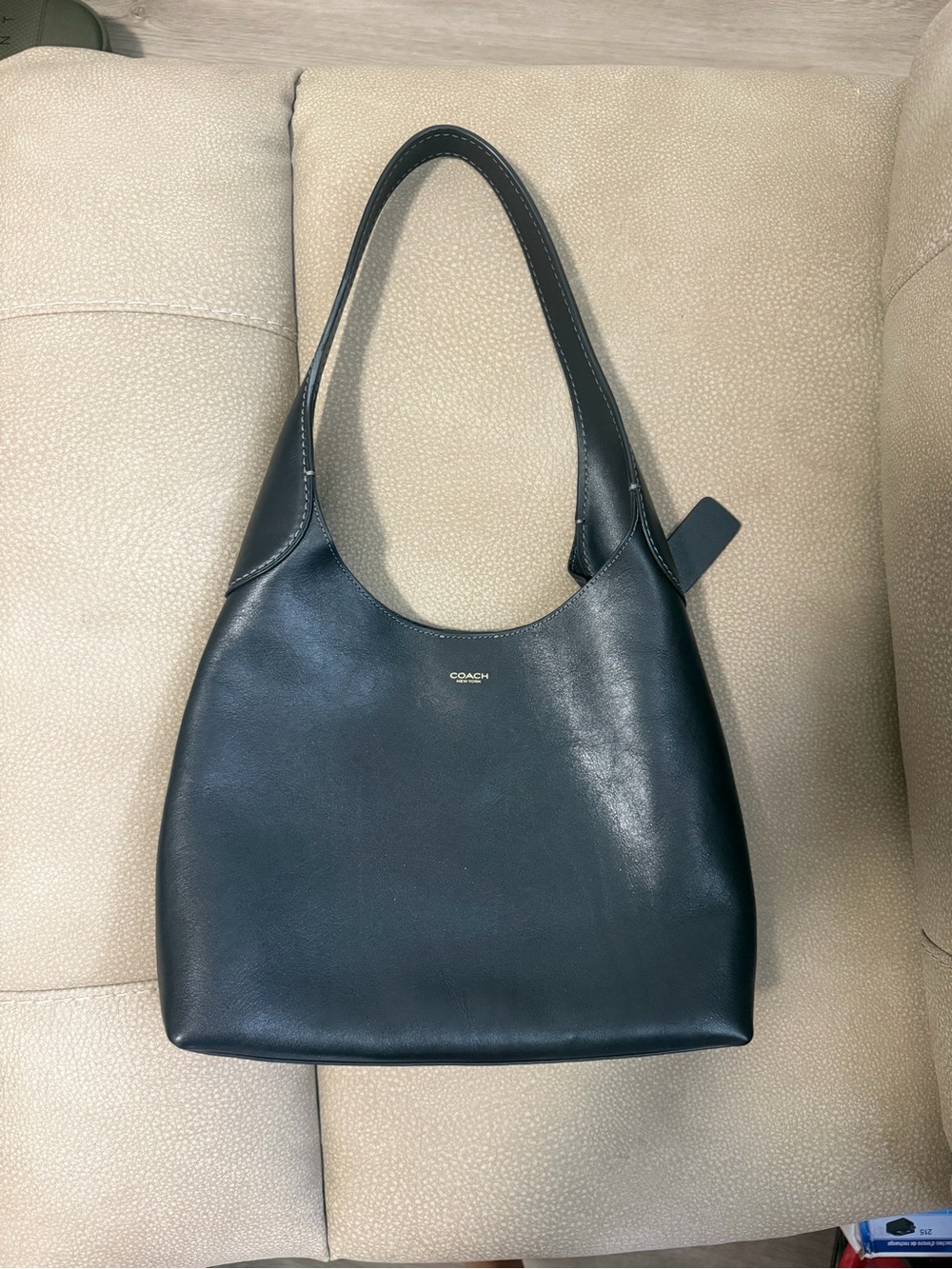 COACH Brooklyn Black Leather Shoulder Bag